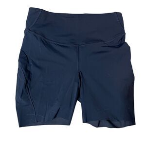 LuluLemon Navy 8 Shorts Nylon Blend‎ Raw Hem